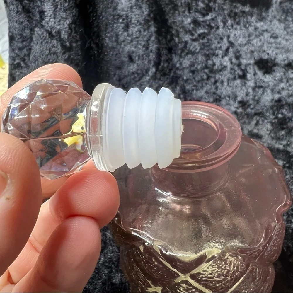 Pink decanter bottle